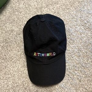 Astroworld Black Cap 'wish you were here' Embroidery